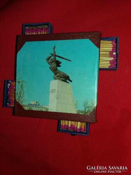 Old 1960s table decoration match Poland Warsaw with Nike statue photo Condition according to pictures
