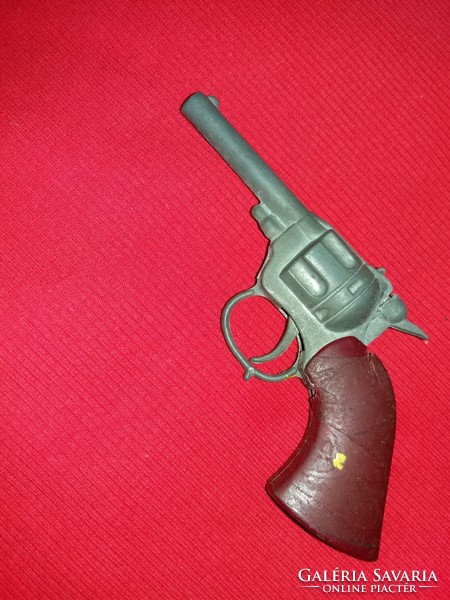 Old 1960s metal single-shot rose cartridge mini toy gun, working condition as shown in the pictures