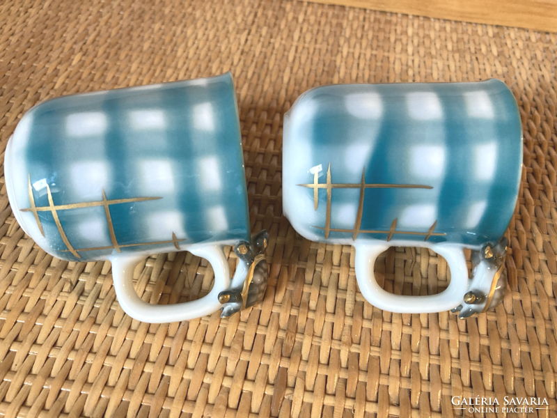 Különleges teknősbékás fülű csésze pár( Barbara Flügel)
