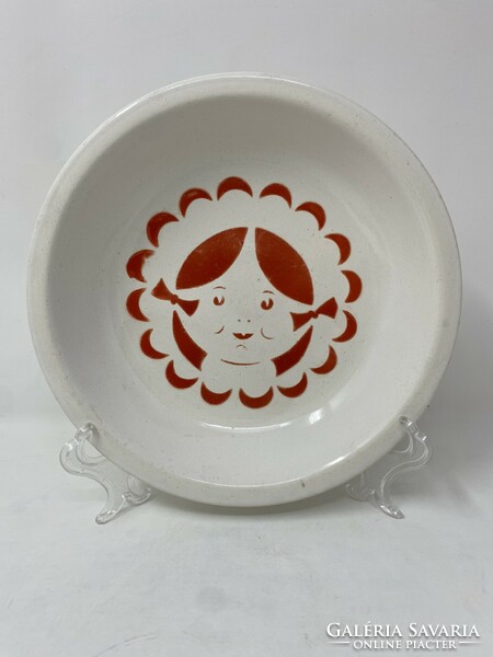 3 pcs retro granite children's porcelain deep plate