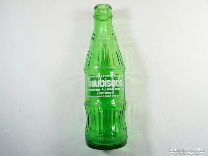 Retro Traubisoda üdítős üveg palack - festett felirat - 2,5 dl