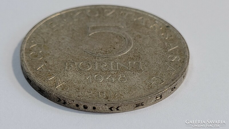 Petőfi 5 forint 1948 ezüst érme