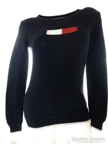 Original tommy hilfiger (xs) women's night navy blue sweater