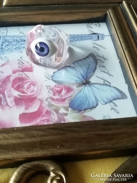 Beautiful purple ring size 17 eye protector