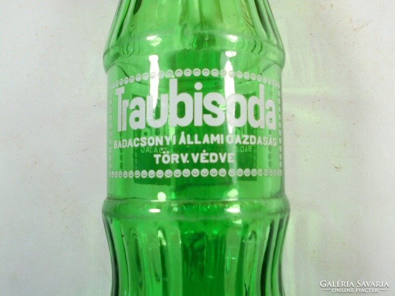 Retro Traubisoda üdítős üveg palack - festett felirat - 2,5 dl