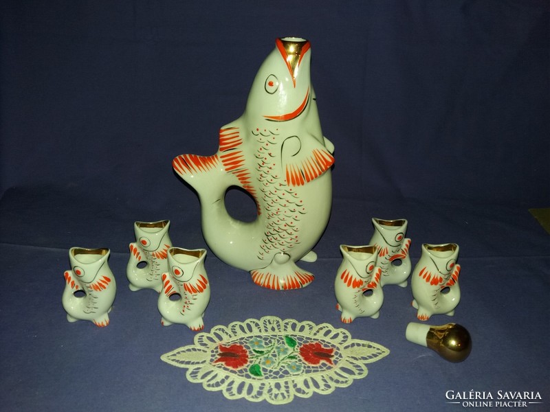Old cccp art deco Kyiv porcelain drinking set, immaculate, flawless condition as shown in the photos