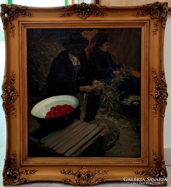Magyar festő, ( 1920 körül ) Paprika válogatás