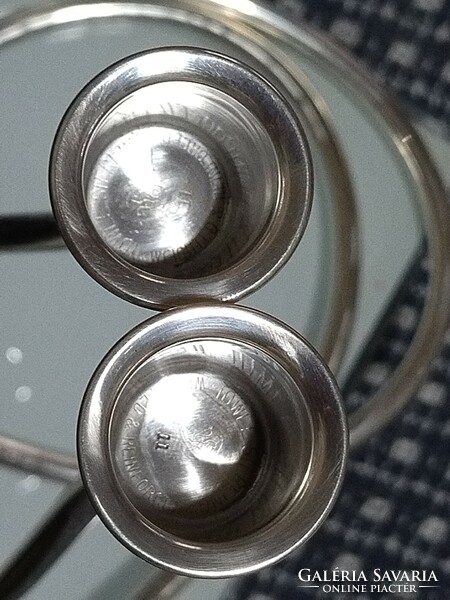 Gyönyörű vintage Marion Noyes Towle 925 Sterling ezüst szerpentin gyertyatartó pár