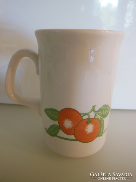 Mug - English - patterned on both sides - 2.5 Dl - porcelain - flawless