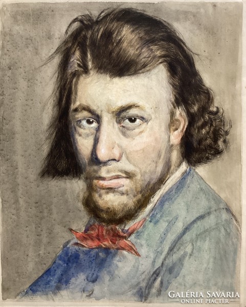 Lajos Polczer - self-portrait