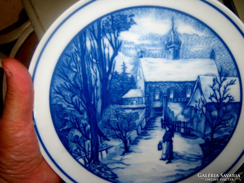 Winter landscape decorative plate Hutschenreuther porcelain