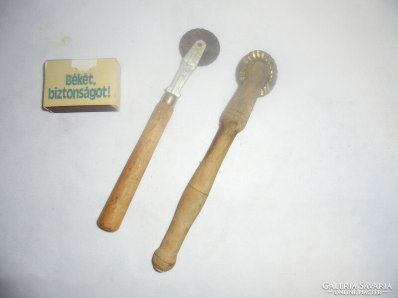 Two pieces of old corn cutter, pasta slicer, shearer - together
