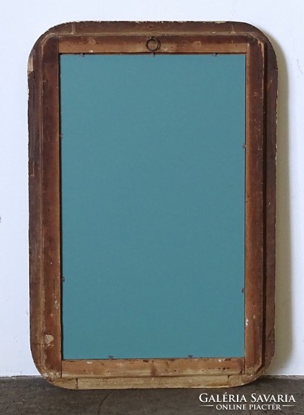 1N312 antique gilded Biedermeier mirror 97 x 65 cm