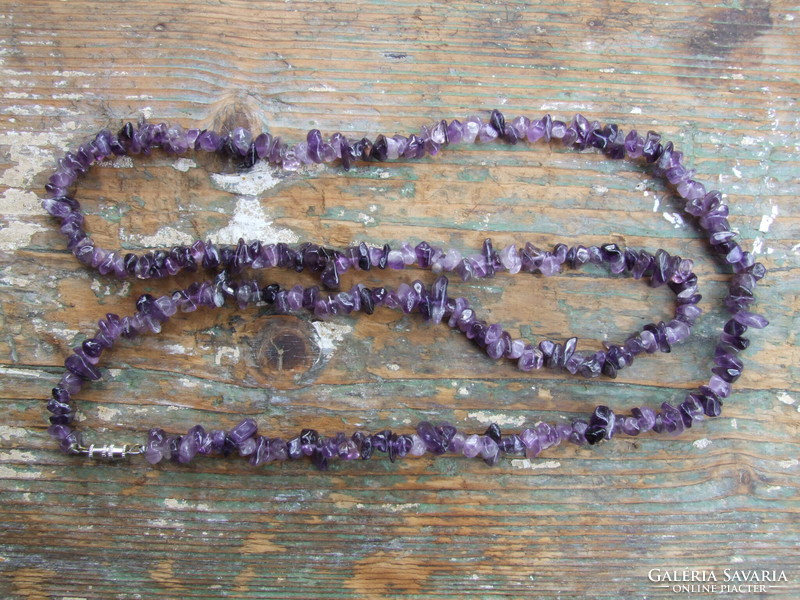 Long amethyst necklace (220911)