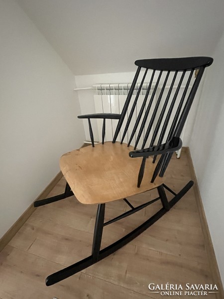 László Mózer mid-century rocking chair