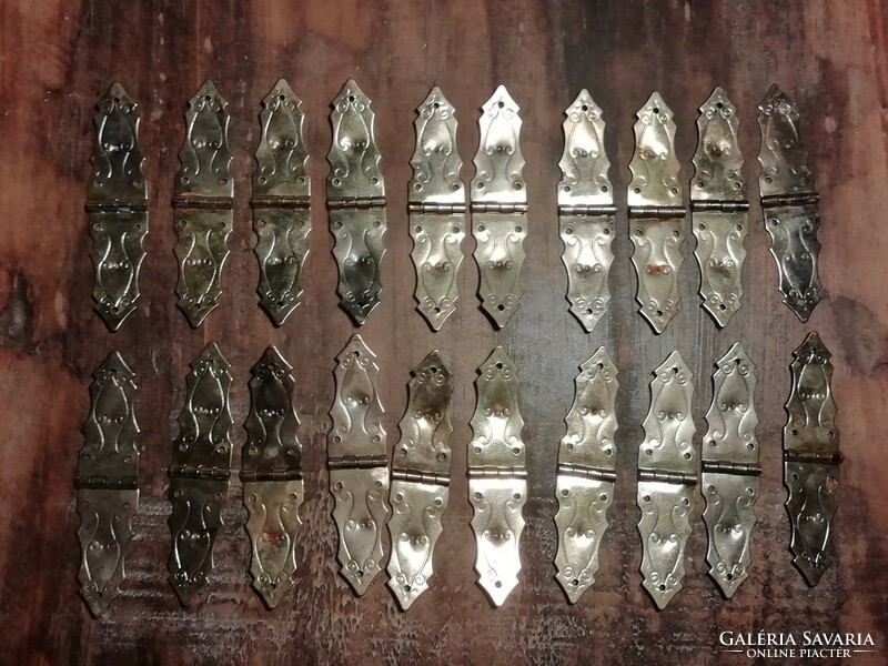 Small furniture hinges, straps, 20 pcs