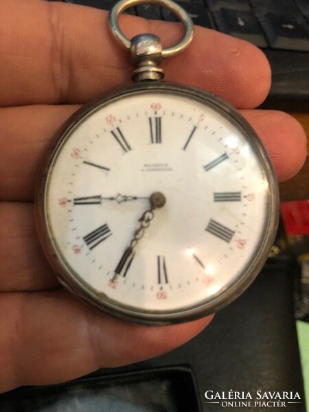 Magnevin & Courville silver key pocket watch from the 1920s.