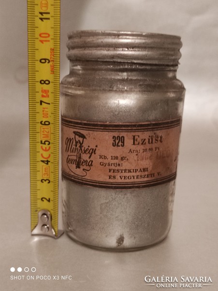 Quality tempera powder from 1968 silver 120 g