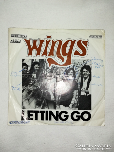 Paul mccartney & wings letting go single capitol 1975