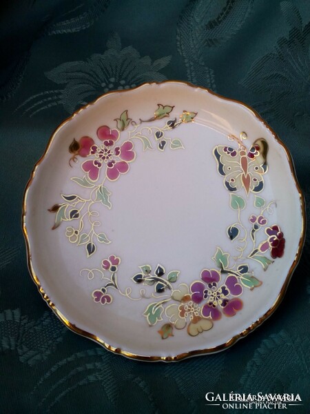 Zsolnay butterfly pattern bowl, small plate