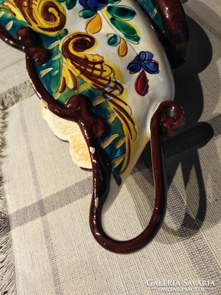 Italian faience - centerpiece, flower holder, decorative ornament