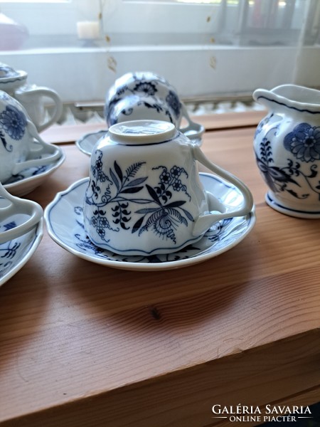 Blue danube Japanese porcelain tea set