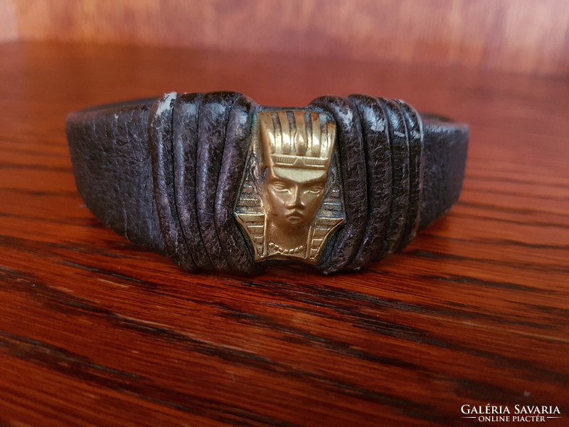 Egyptian leather bracelet