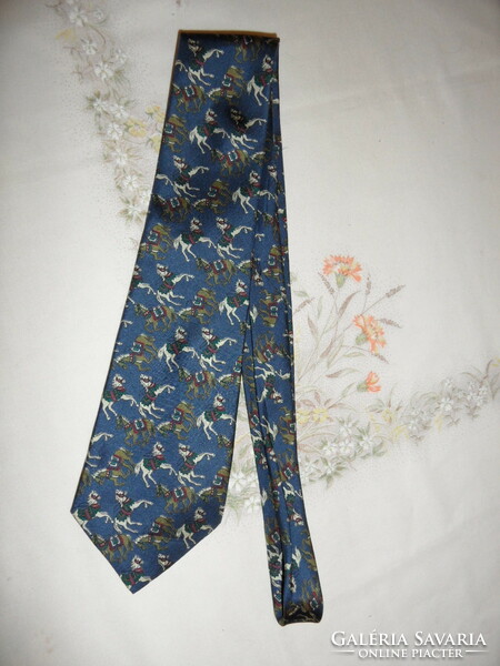 Férfi lovas selyem nyakkendő