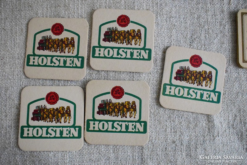 Coaster tuborg holsten budweiser gilde warsteiner zipfer maisels weisse .. Retro paper, 52 pieces