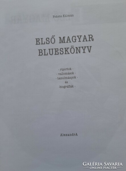 Fekete Kálmán - Első magyar blueskönyv