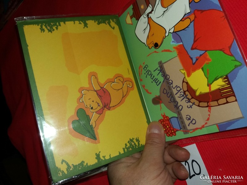 Retro postcard pack 2 post clean Winnie the Pooh disney folding envelope humorous factory condition 20