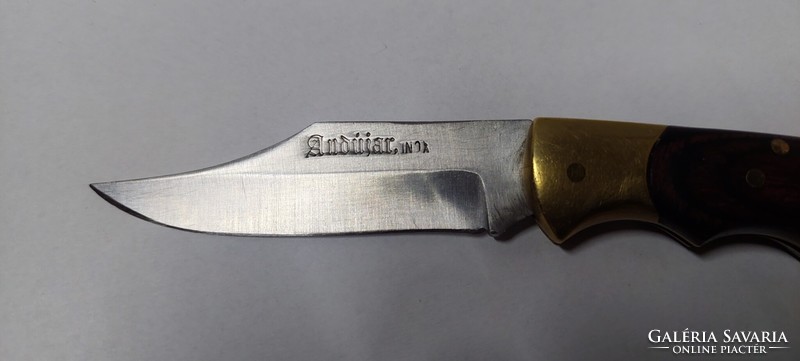 Andújar hátsózáras, réz szerelékes kés