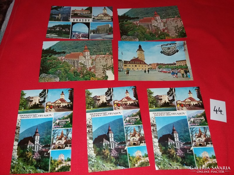 Régi képeslapok ( román) BRASSÓ Brasov 1960-70-s évek  5 db egyben 44