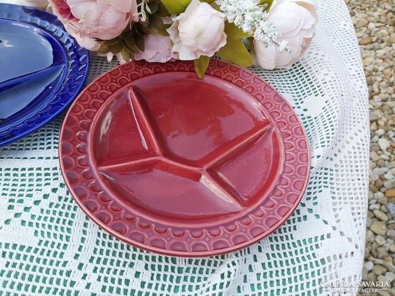 Gyönyörű Sarreguemines osztotta kínáló tányér