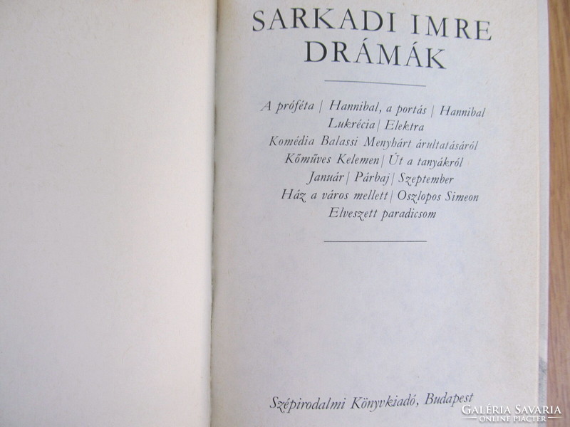 Sarkadi Imre - Drámák (újszerű, 936 oldalas)