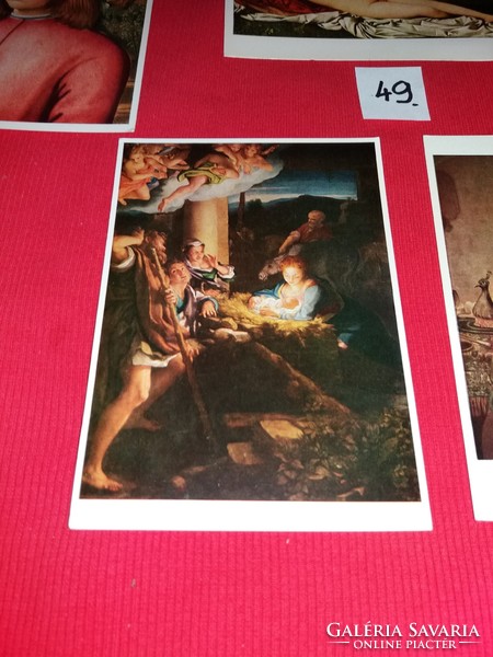 Régi képeslapok (német) A Drezdai képtár kincsei 1960-70-s évek 5 db egyben 49