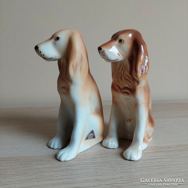 Royal dux spaniel dog figurines
