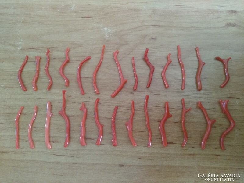 26 3-4.5 cm real natural red coral branches