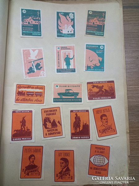 Very rare huge collection of old match tags from the 1950s-60s iii.
