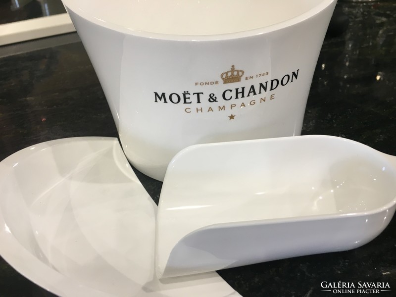 Moët & chandon ice imperial ice cube holder with ice shovel - French bar equipment and party supplies