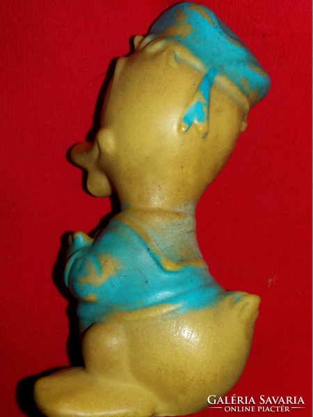 Antique original walt disney toy donald duck rubber fairy tale figurine according to the pictures 13 cm