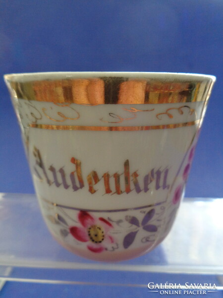 About 1900 hand-painted Andenken cups