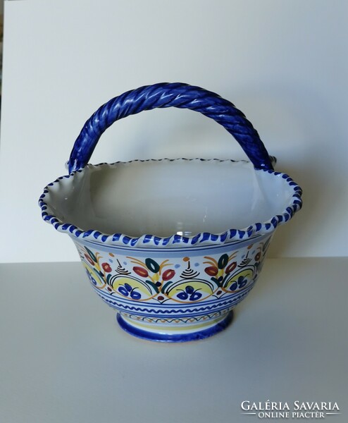 Italian ceramic basket/basket