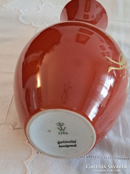 Antique German porcelain vase/wagner & apel