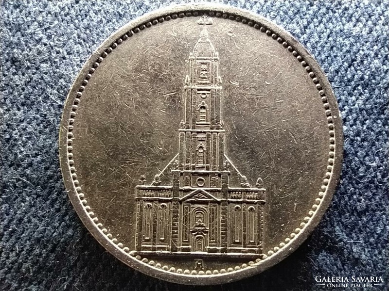 Németország Potsdam Templomos .900 ezüst 5 birodalmi márka 1935 A (id62266)