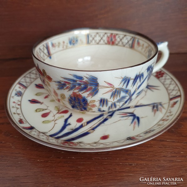 Zsolnay óbambusz mintás antik teás csésze