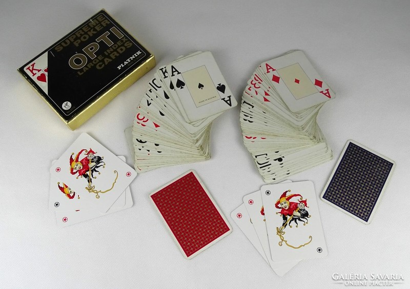 1O667 piatnik opti large index cards in complete poker card box