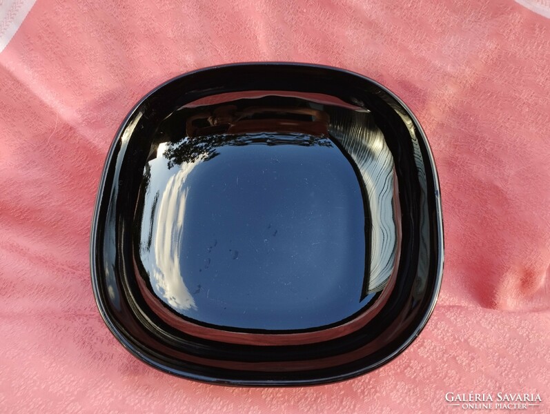 4 Pcs. Square, black, deep serving bowl