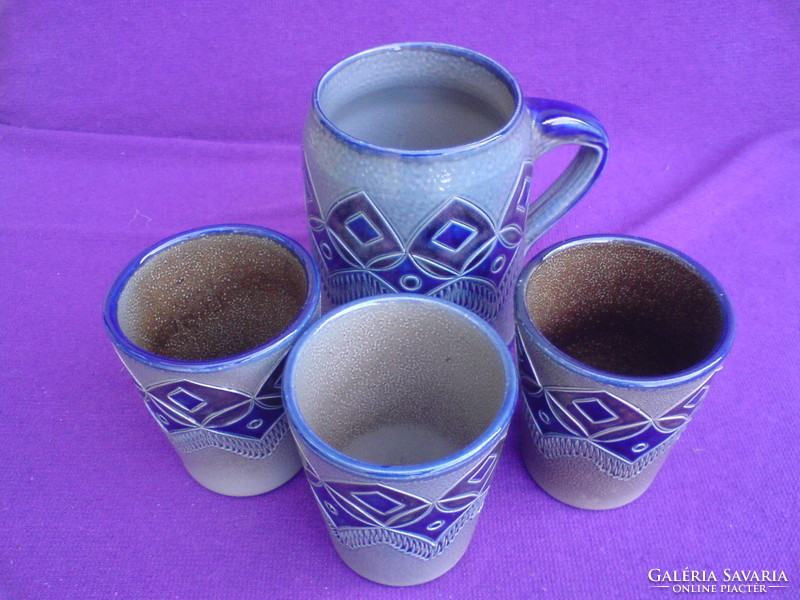 Set of four ceramic wine sets