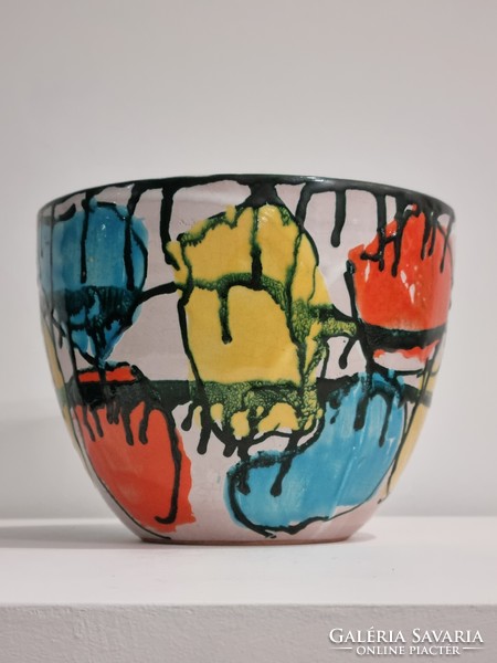 Zsuzsa Christmas ceramic decorative bowl - '70s